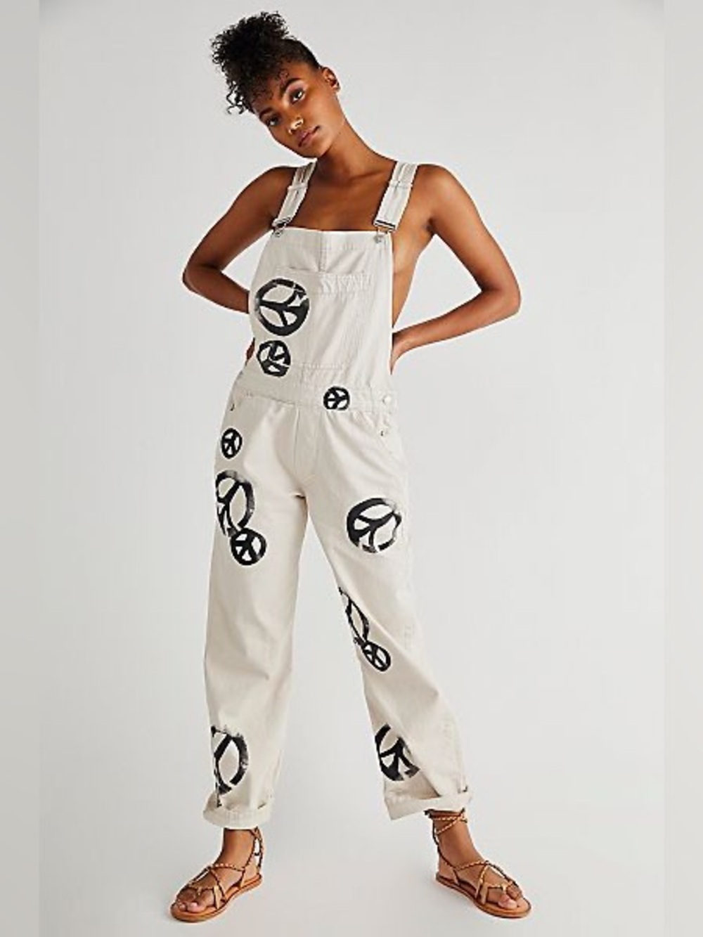 We the Free Free People Ziggy Harmony Peace Overalls